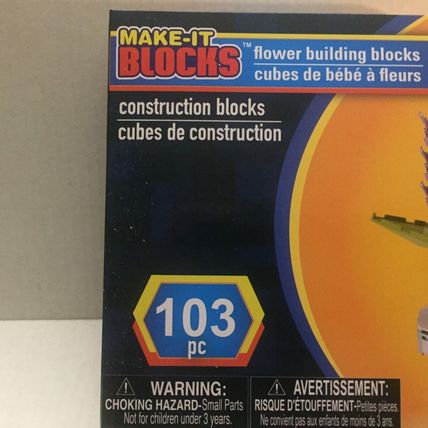 NEW Make It Blocks Pink Flower Building Blocks - 103 pieces
