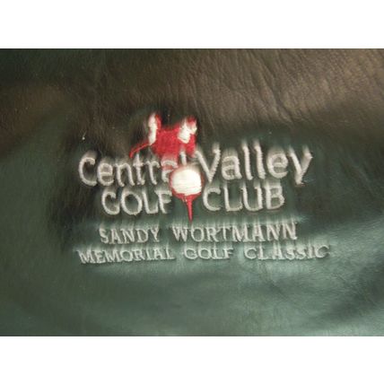 Vintage Black Leather Handbag w/Strap Central Valley Golf Club