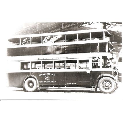 Black & White Photograph of Manchester Corporation Transport - VU 642
