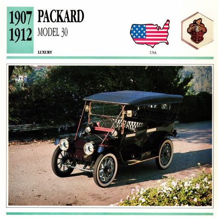 Collectors Club card. Classic Cars. Packard Model 30
