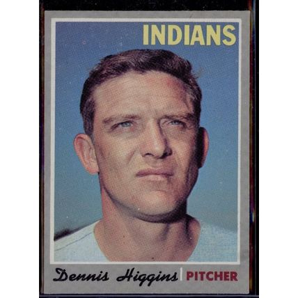 1970 Topps #257 Dennis Higgins Very good