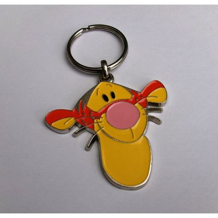 GENUINE LICENSED DISNEY METAL WINNIE THE POOH TIGGER TIGGERS HEAD KEY RING