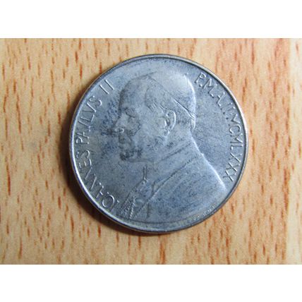 Italy Vatican John Paul II 1980 50 Lire Coin