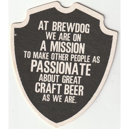 BEER MAT - BREWDOG - ON A MISSION - (Cat 038) - (2015)