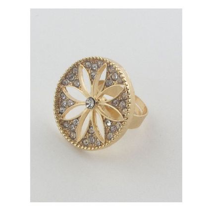 New Adjustable Cut Out Flower Ring