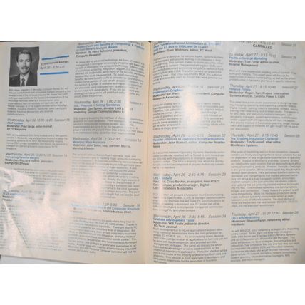 CITEX 1989 - "only computer trade show to address Southern market" - Program