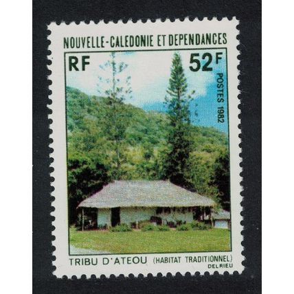 New Caledonia Traditional Houses Ateou Tribal House 1982 MNH SG#683