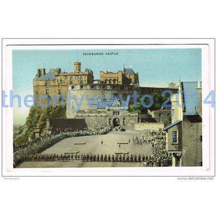 EDINBURGH CASTLE, SCOTLAND, 1950, Postcard