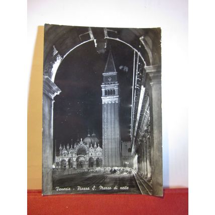 PIAZZA SAN MARCO, VENEZIA, ITALY used postcard. RP 1955 pm =
