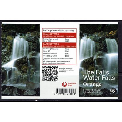 AUSTRALIA ORANGE - THE FALLS BOOKLET MNH - LB12