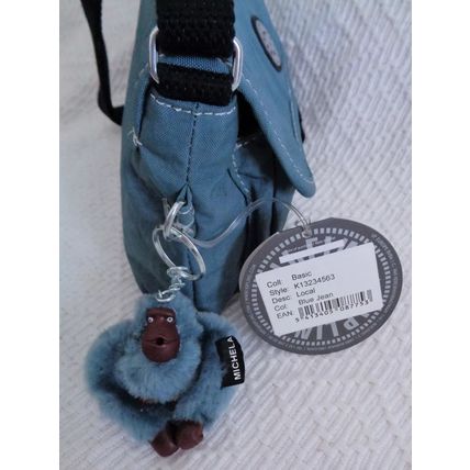 Kipling LOCAL Small Shoulder Cross Body Bag Blue Jean Michela Monkey