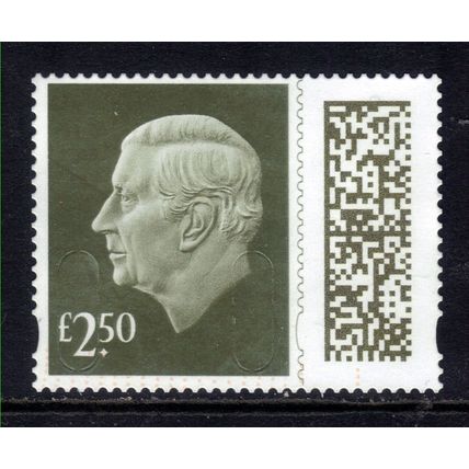 GB 2024 KC 3rd £2.50 Gooseberry Green Machin Used SG V5026 ( K408 )