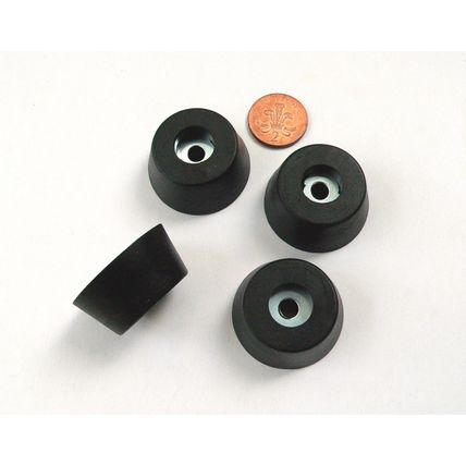 Large Heavy Duty Rubber Feet x 4 for Amplifier Cabinet guitar amp speaker