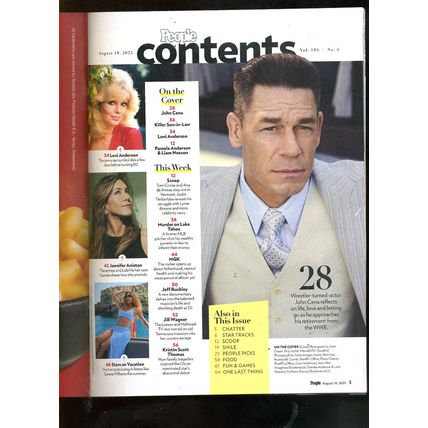 PEOPLE Aug. 18,2025 "JOHN CENA MORE THAN A TOUGH GUY" gets vulnerable NEW