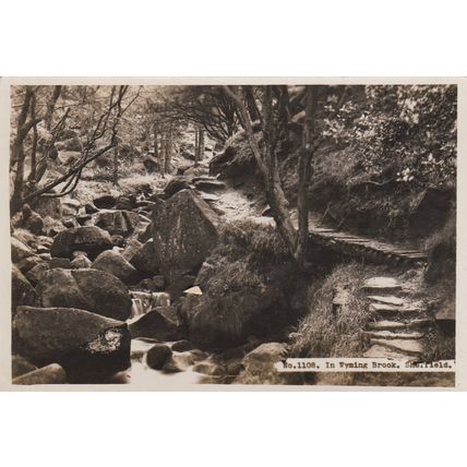 ED 90 SHEFFIELD - IN WYMING BROOK. RP POSTCARD