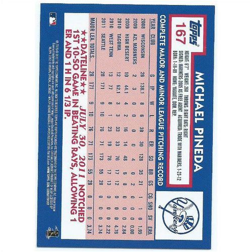 2012 Topps Archives - #167 - Michael Pineda