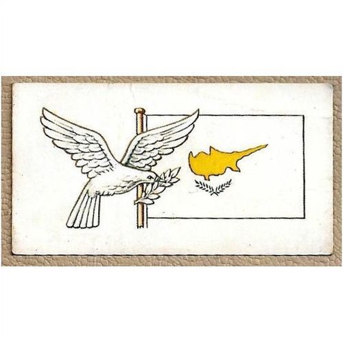 Brooke Bond Tea card Flags and Emblems of the World no. 10 CYPRUS