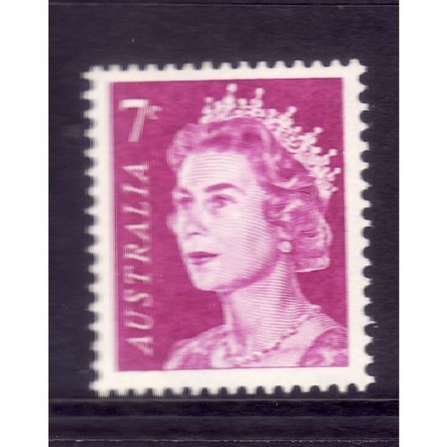 AUSTRALIA 1971 SG 388a 7c QEII PURPLE U/M MINT