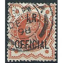 1887 O13 1/2d Vermillion Inland Revenue Fine Used. ..