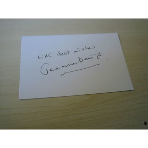 Joanna David (Downton Abbey) hand signed RARE *FREE POST*