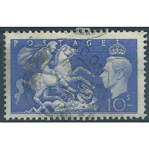 1951 SG511 10/- Ultramarine Fine Used ..