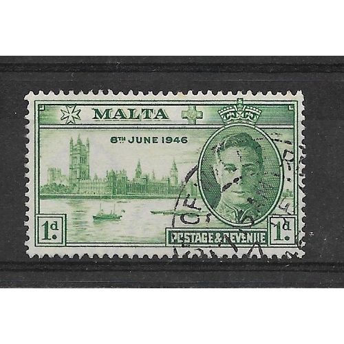 Malta.SG232 1d Green.Fine Used.Nov18