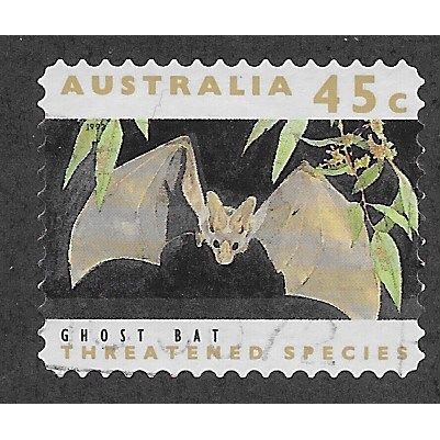 AUS 1992 45c(S/A) 'GHOST BAT' (PHOS BANDS)(LITHO) FINE USED (EBID60-045)