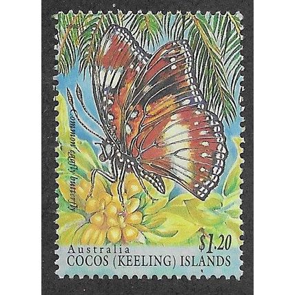 CKI 1995 $1.20 'COMMON EGGFLY BUTTERFLY' FINE USED (EBID68-214)