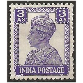 India 1941 SG271 3a Bright Violet Mounted Mint . .. .