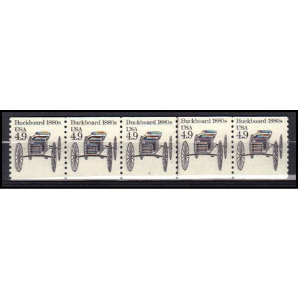 2124 4.9c Buckboard Very Fine MNH Dry Gum PNC 3/5 X0233