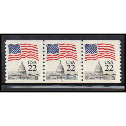 2115a 22c U.S. Flag Fine MNH PNC 3/3 PA2504