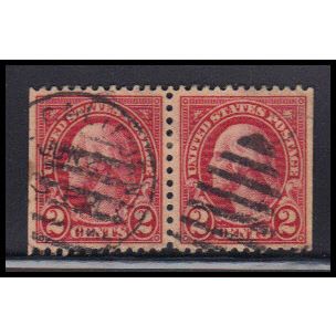 Used 634 2c George Washington Very Fine BPS Hor Pair KA7227
