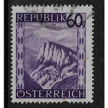 AUSTRIA 1945 VIEWS 60g VIOLET SEMMERING SG 948 FINE USED#