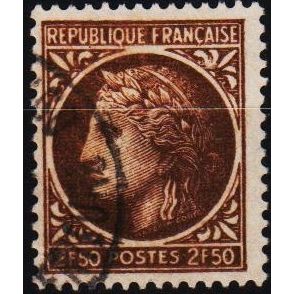 France. 1945 2f50 S.G.916 Used