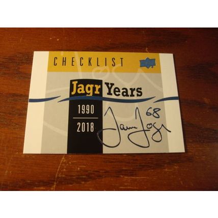 2018/19 Upper deck, 4-Cards, JAROMIR JAGR, Includes Header, Jagr Years