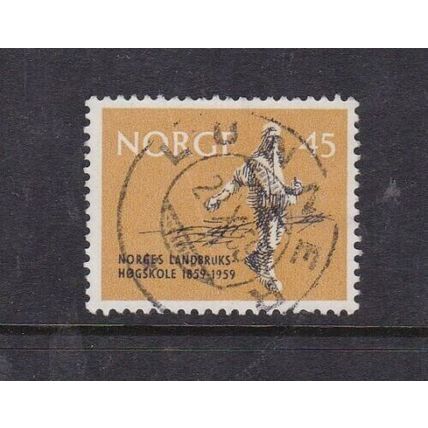 Norway Postmark Lunne 1959 Sower 45ore VGC