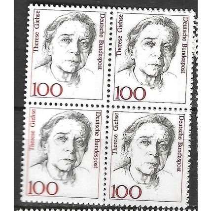 1988 Michel 1390 - MNH (**) - Block of 4