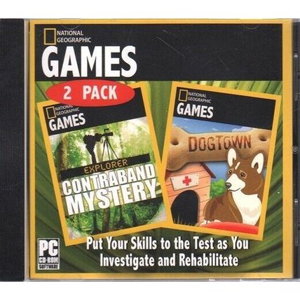 National Geographic Games 2 Pack: Contraband Mystery & Dogtown PC-CD - NEW in JC