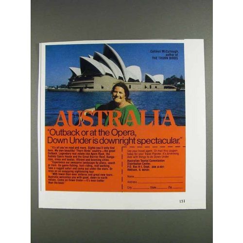 1980 Australia Tourism Ad - Colleen McCullough - Opera