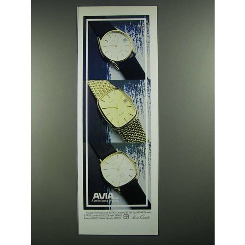 1980 Avia Watches Ad - 205401, 207202, 206021