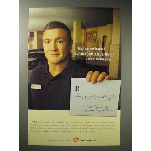 2006 GlaxoSmithKline Medicine Ad - Diabetes Epidemic