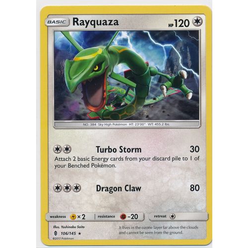 Pokemon Sun & Moon Guardians Rising 106/145 Rayquaza