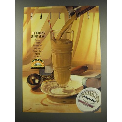1991 Baileys Irish Cream and Haagen-Dazs Vanilla Ice Cream Ad
