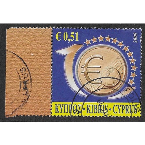CYP 2009 51c '10TH ANN OF THE EURO CURRENCY' FINE USED (EBID59-219)