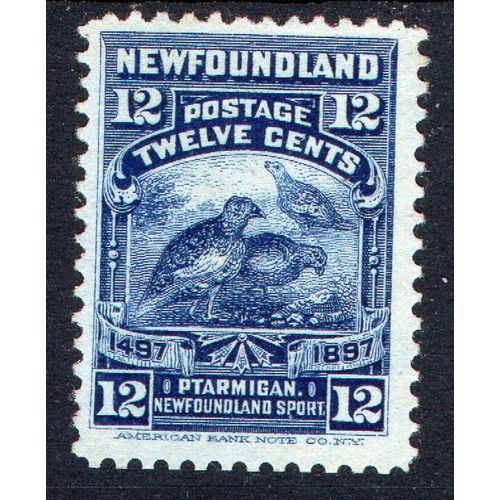 Newfoundland Sg74 12c deep blue unused mint no gum (CB)