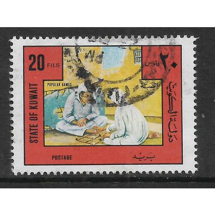 KUWAIT 1977 POPULAR GAMES 20F HALMA SG 706 FINE USED