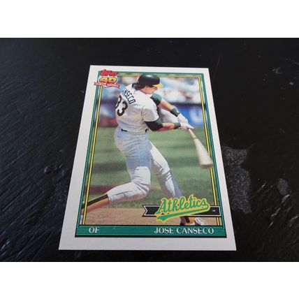 1991 Topps Card # 700 Jose Canseco Excellent-Mint (6) Oakland Athletics