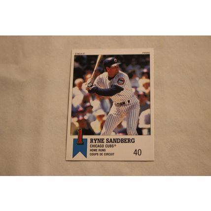 Ryne Sandberg 1991 Panini Top 15 Baseball STICKER NO. 27