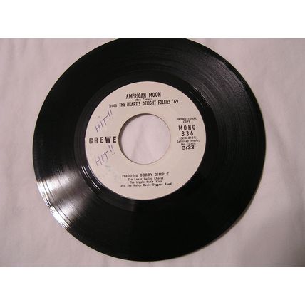 Bobby Dimple Promo 45-AMERICAN MOON STEREO/MONO