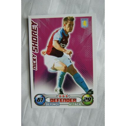2008/09 Topps Match Attax Trading Card - Nicky Shorey, Aston Villa